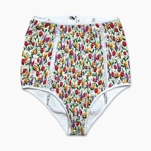Charo Ruiz Swim Bottom Size M Multicolor Floral Smocked